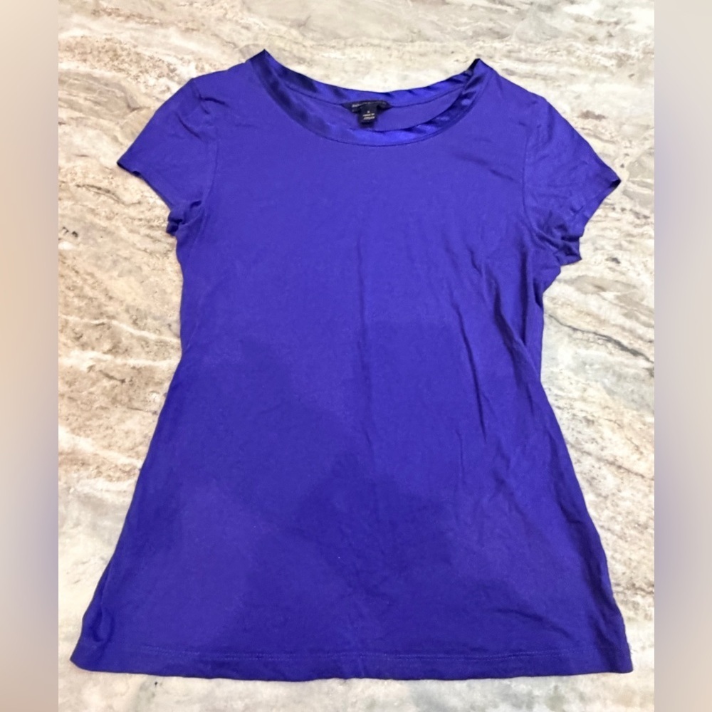 Banana Republic Purple Scoop Neck Tee | Women’s S